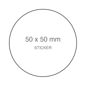 50 x 50 mm Round Labels