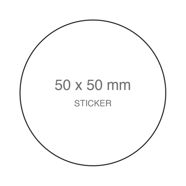 50 x 50 mm Round Labels