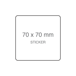 70 x 70 mm Square Labels