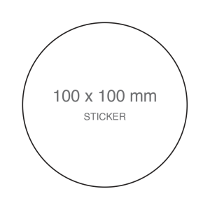 100 x 100 mm Round Labels