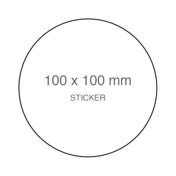 100 x 100 mm Round Labels