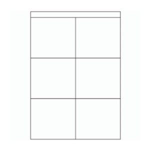 501 - Label Size 105mm x 94.5mm