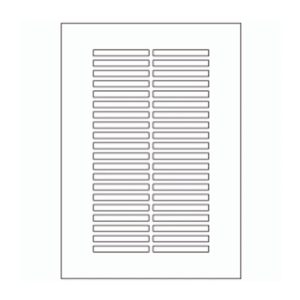 639 - Label Size 65mm x 7mm