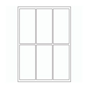 437 - Label Size 64mm x 138mm