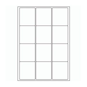 534 - Label Size 63.5mm x 72mm