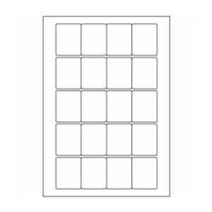 585 - Label Size 42mm x 52mm