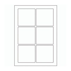 622 - Label Size 85mm x 85mm