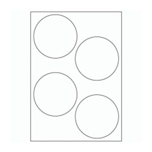 592 - Label Size 100mm dia