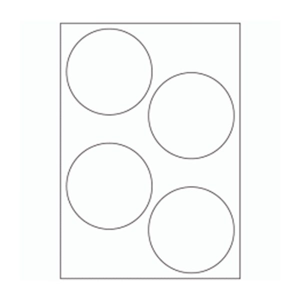 592 - Label Size 100mm dia