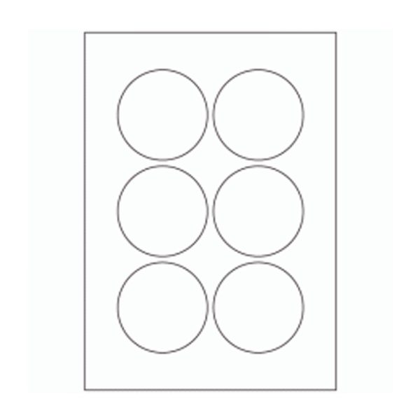 663 - Label Size 75mm Dia