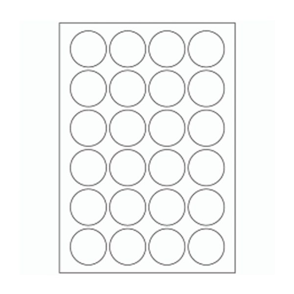 666 - Label Size 43mm Dia