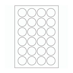 595 - Label Size 41mm dia