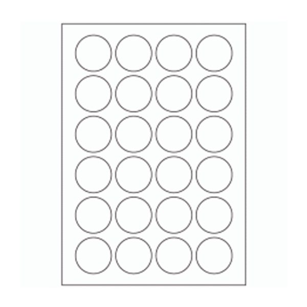 595 - Label Size 41mm dia