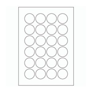 668 - Label Size 38mm Dia