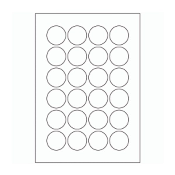 668 - Label Size 38mm Dia