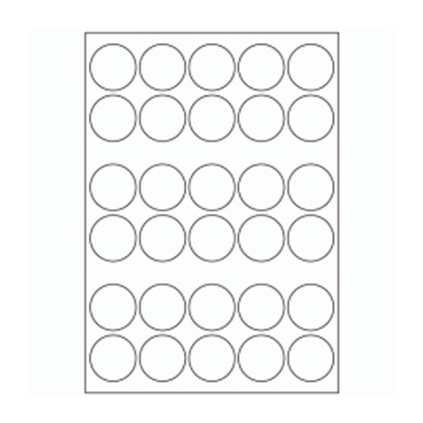 667 - Label Size 38mm Dia