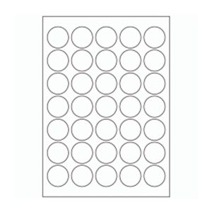 468 - Label Size 35mm dia