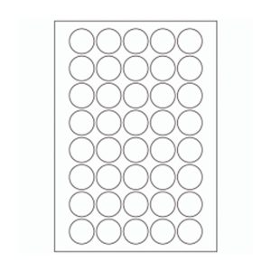 556 - Label Size 32mm dia