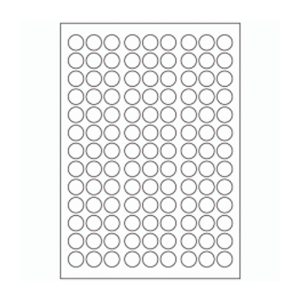 670 - Label Size 18mm dia