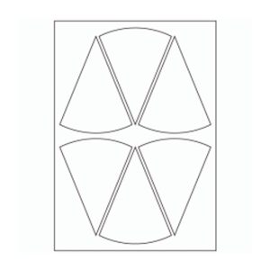 959 - Wedge Label Size 125mm x 94.3mm