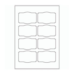 587 - Bottle Label Size 85mm x 55mm