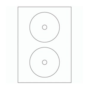 560 - Label Size 117.5mm CD/DVD