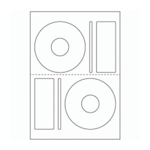 504 - Label Size CD Sets 118.5mm (with Perforation)