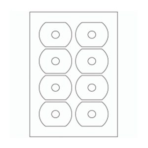 506 - Label Size CD Business Card Label