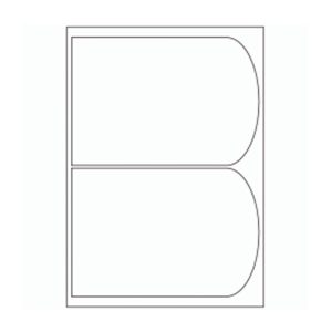 569 - Dome Label Size 200mm x 136mm