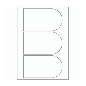 952 - Dome Label Size 160mm x 92mm