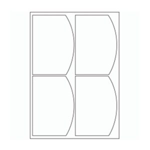 497 - Dome Label Size 98mm x 140mm