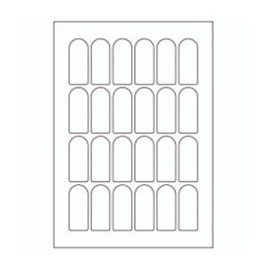 969 - Dome Label Size 60mm x 25mm