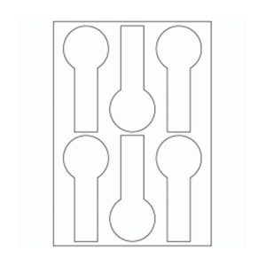 957 - Jar Seal Label Size 140.3mm x 60mm