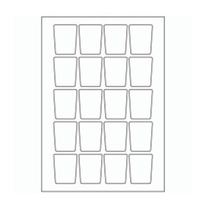 974 - Bottle Label Size 50mm x 40mm