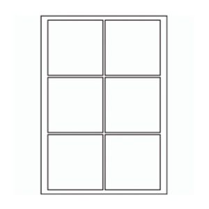 820 - SR-A3 Label Size 130mm x 130mm