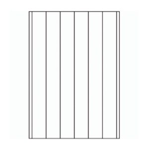 809 - Back Slit parallel to Long Edge - 7 slits, 50mm apart