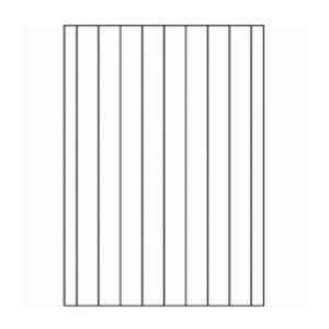 813 - Back Slit parallel to Long Edge - 9 slits, 35mm apart