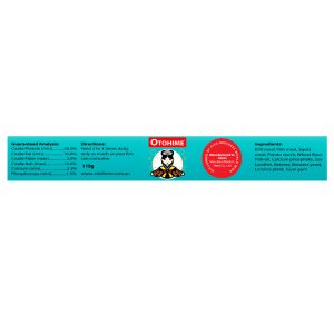 Otohime teal label 220 x 23 mm