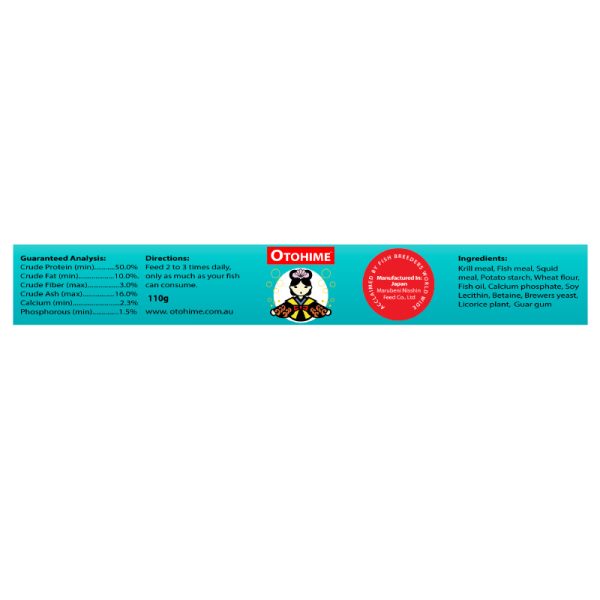 Otohime teal label 220 x 23 mm